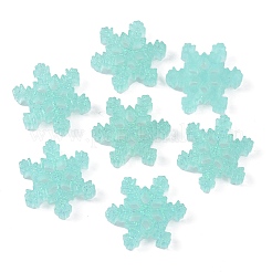 Cabochons de noël en résine translucide&nbsp;LS-RESI-WH0026-40B-01