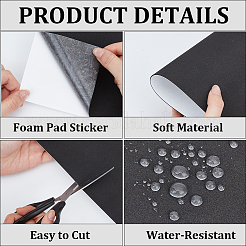 Tapis en mousse EVA auto-adhésifs&nbsp;AJEW-CY0002-86