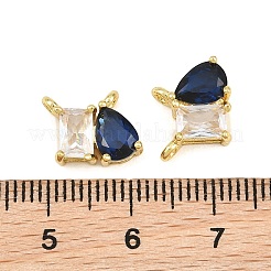 Charms in ottone zirconi a pavé di ottone&nbsp;CU-CBA6A75-03G-02