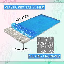 5 Stück DIY-Nagelkunst-Vorlagen aus Edelstahl&nbsp;AJEW-PH0006-51