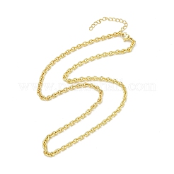 Messing-Kettenhalsketten für Damen&nbsp;NJEW-K282-07G