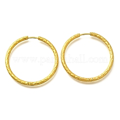 Pendientes de aro de acero inoxidable 304 para mujer&nbsp;EJEW-M068-13D-G