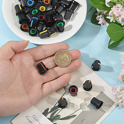 120 capuchon de bouton de guitare en plastique de 6 couleurs&nbsp;AJEW-CA0005-26