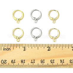 12 Stück 3 Farben Rack-Beschichtung Messing Creolen-Einstellungen&nbsp;KK-FS0001-45