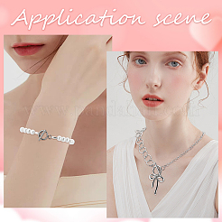 40 Stück 4 Stile 304 Edelstahl Ring Knebelverschlüsse&nbsp;STAS-SC0007-38