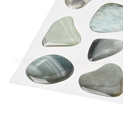 Juego de pegatinas de piedra de guijarro 3D de epoxi y papel&nbsp;DIY-Z045-01D
