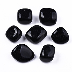 Natürliche schwarze Obsidian Perlen&nbsp;G-N332-001
