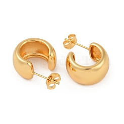 Boucles d'oreilles à tige en acier inoxydable 201 en forme de C&nbsp;EJEW-I309-11G