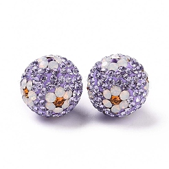 Polymer Ton Strass Perlen&nbsp;RB-L029-03J