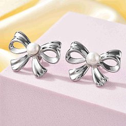 Orecchini a bottone in acciaio inossidabile 304&nbsp;EJEW-S246-01P