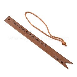 Lesezeichensets aus Leder&nbsp;DIY-WH0430-006A
