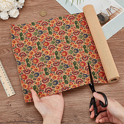 Motif de fleurs liège bois artisanat tissu&nbsp;DIY-WH0588-67