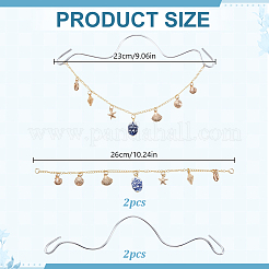 2 ciondolo decorativo in lega e porcellana fatto a mano&nbsp;HJEW-DR00236