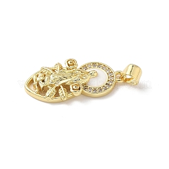 Ottone micro spianare pendenti zirconi&nbsp;KK-L239-053G
