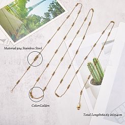Collares de cadena satélite de acero inoxidable 304&nbsp;NJEW-SW00053