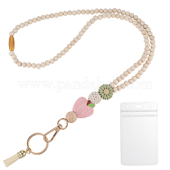 Taschenriemen aus Holzkette&nbsp;AJEW-WH20072-29C