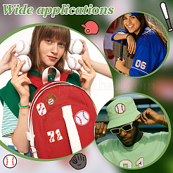 Aufnäher aus Polyester mit Sportmotiven zum Aufbügeln/Aufnähen&nbsp;DIY-PH0032-09