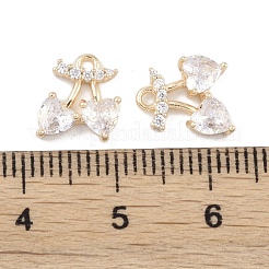 Pendentifs en laiton zircon cubique transparent&nbsp;KK-K351-40G