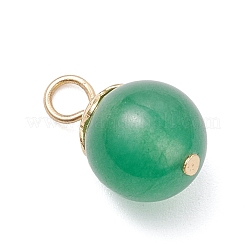 21 Stück 21 Stile natürliche & synthetische gemischte Edelsteine runde Charms&nbsp;PALLOY-JF04619-01