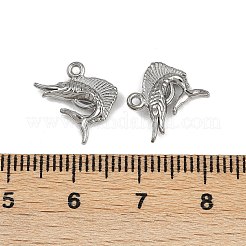Pendentifs en acier inoxydable 304 sur le thème de l'océan&nbsp;STAS-F317-01H-P