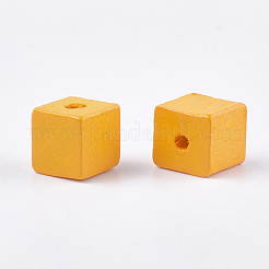 Bemalte Naturholzperlen&nbsp;WOOD-T021-07G