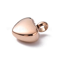 Urna commemorativa apribile in acciaio inossidabile 316 con ciondoli per ceneri&nbsp;STAS-WH0029-79KCG