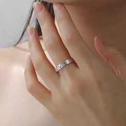 Anillos abiertos para puños de acero inoxidable 304&nbsp;WG428B4-01