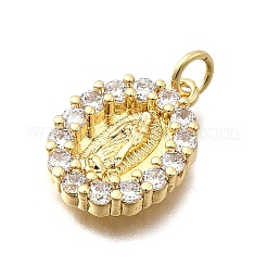 Ottone micro spianare pendenti zirconi&nbsp;KK-P336-04E-G