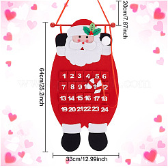 Weihnachts-Vliesstoff-Zwerg-Kalender-Anhängerdekorationen&nbsp;DIY-WH0430-851