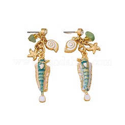 Aretes de aleación de esmalte&nbsp;WG049B8-01