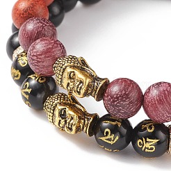 2pcs 2 bracelets de perles de style mala&nbsp;BJEW-JB08416