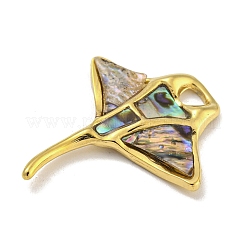 Placcatura ionica (ip) 304 acciaio inossidabile pavé pendenti in conchiglia paua&nbsp;STAS-S146-13P