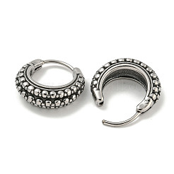 Orecchini a cerchio in acciaio chirurgico 316 per donna e uomo&nbsp;EJEW-D096-21A-AS