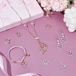 30 Uds 6 estilos colgantes de rhinestone de cristal de aleación&nbsp;ALRI-PH0001-34