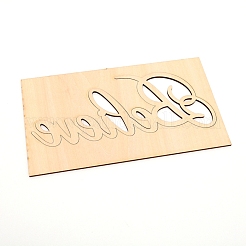 Ornements de découpes en bois&nbsp;WOOD-WH0107-20