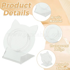 4 supporto per bracciale singolo in acrilico trasparente con retro inclinato&nbsp;AC-FS5191-01A