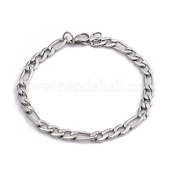 1 Stück trendige Figaro-Kettenarmbänder aus 304er Edelstahl für Damen&nbsp;BJEW-DJ0001-81