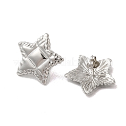 Pendientes de botón de acero inoxidable 304 que no se deslustran&nbsp;EJEW-Z022-18P