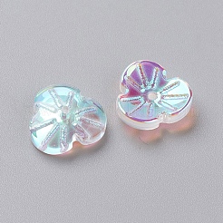 Perles en verre electroplate&nbsp;EGLA-L027-A08