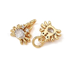 Dijes de latón con circonitas cúbicas transparentes de Shegrace&nbsp;XGRQ2O867-416G