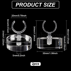 Espositore ad anello in acrilico trasparente&nbsp;AJEW-WH0029-42