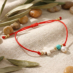 Verstellbare Armbänder mit Glasanhängern&nbsp;DL3128