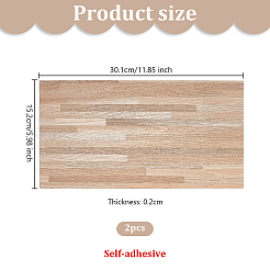 Pavimento in plastica con venature del legno in finto mattone&nbsp;DIY-WH0430-754A