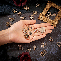 28 Stück 14 Arten Legierung Emaille Anhänger&nbsp;FIND-TA0002-71