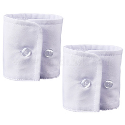 Poignets amovibles en coton avec bouton en résine&nbsp;AJEW-WH20077-020B
