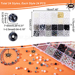 576 pz. 24 perline rotonde in stile kit per la creazione di gioielli&nbsp;DIY-PH0008-07