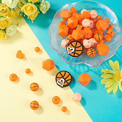 67 pz 7 stili di palline sportive in silicone&nbsp;SIL-TA0003-47B