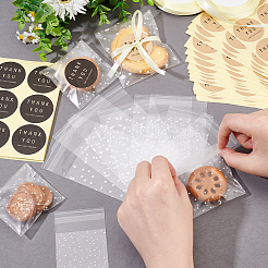 Selbstklebende Geschenkanhänger aus Papier mit runden Punkten zum Dankeschön&nbsp;DIY-BC0006-31