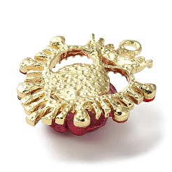 Gestellbeschichtung aus hellgoldener Legierung mit Strass-Anhängern&nbsp;LS-PALLOY-Z016-04G