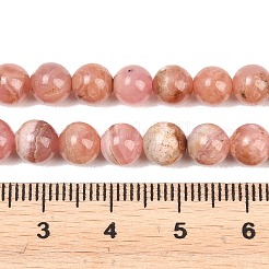 Natur Rhodonit Perlen Stränge&nbsp;G-Z153-A01-6mm